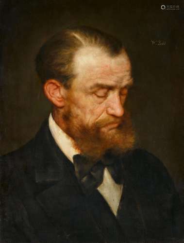 Wilhelm Leibl, The Red Beard - Portrait of Josef Holzmair, c...