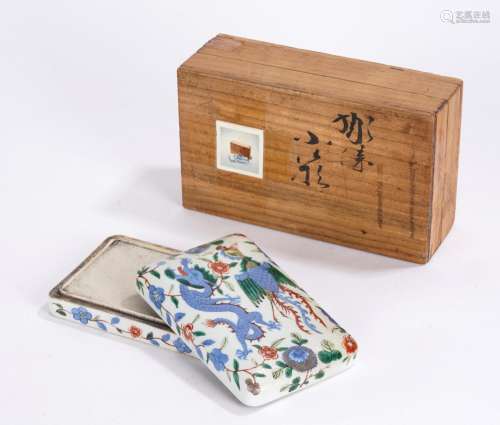 Chinese Famille Rose Bird and Phoenix Box