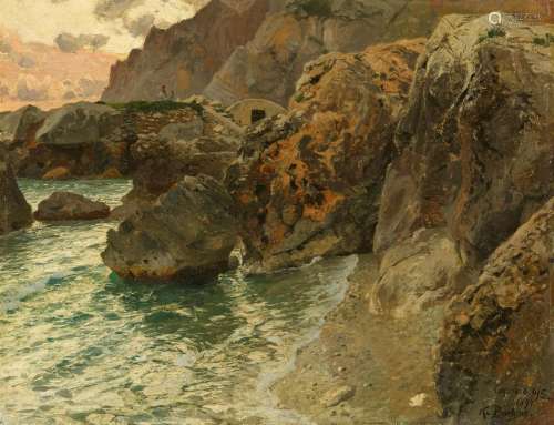 Karl Boehme, Rocky Coastline in Capri