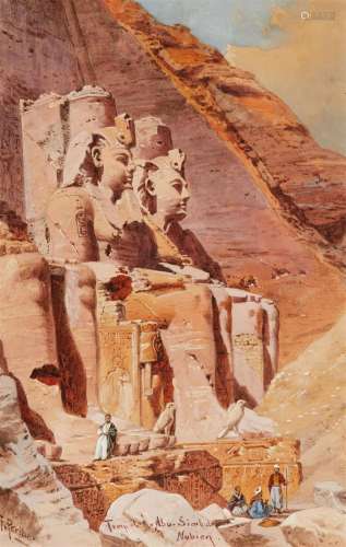 Friedrich Perlberg, The Monumental Statues at the Mountain T...