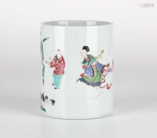 Chinese Famille Rose Brush Pot