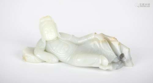 Chinese Carved Jade Figure of Lady