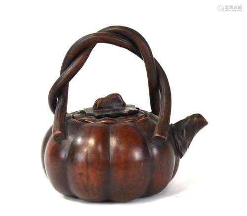 Chinese Mellon Form Yixing Zisha Teapot