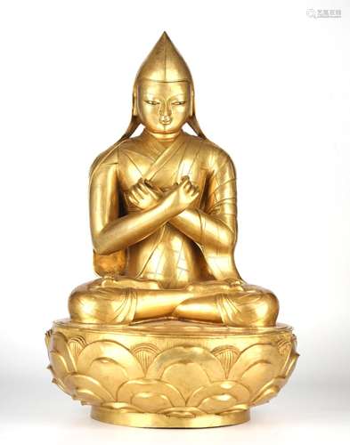 Chinese Gilt Bronze Buddha Figure