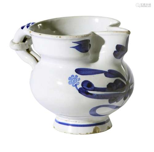 AN ITALIAN SOFT PASTE PORCELAIN JUG