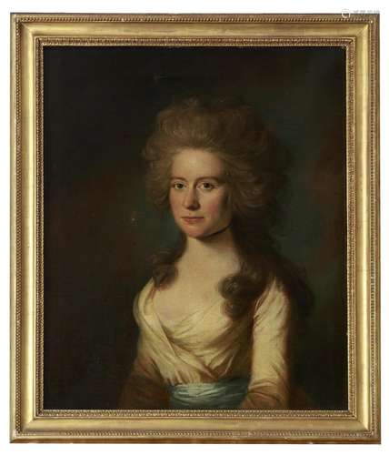 A PORTRAIT OF A LADY IN THE MANNER OF THOMAS GAINSBOROUGH