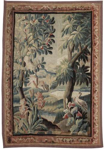 A LOUIS XV AUBUSSON TAPESTRY PANEL