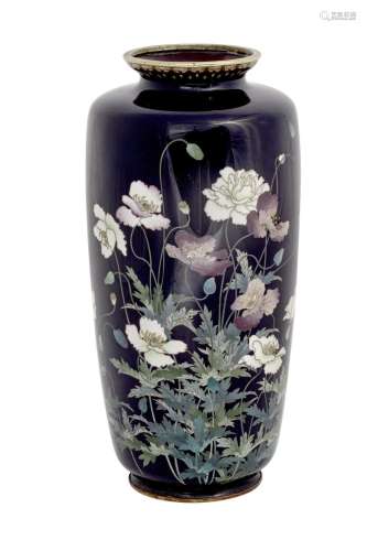 A JAPANESE CLOISONNE VASE