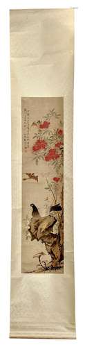 LIU DE-LIU (ZI HE) (Chinese, 1806-1875) Pigeon, Sparrows and...