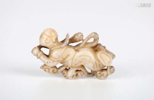 Chinese Archaic Jade Figure of Lady