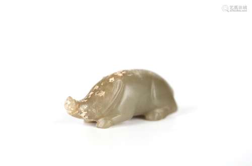 Archaic Chinese Jade Figure of Pig