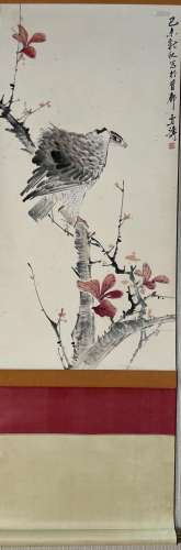 Chinese Painting Scroll of Eagle
