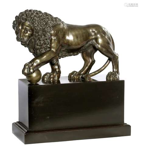 AN ITALIAN BRONZE OF THE MEDICI LION