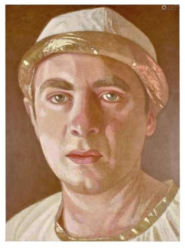 RODOLFO MELI (Italian, b. 1948) Ragazzo in Gold Trimmed Cap ...