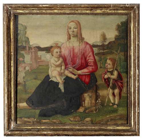 THE MADONNA AND CHILD WITH SAINT JOHN IN A LANDSCAPE IN THE ...