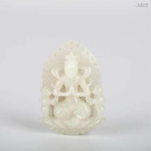 Chinese Carved Jade Buddha Figure