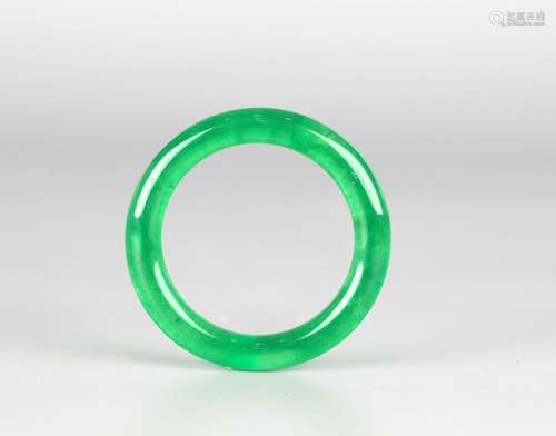 Chinese Green Jadeite Bangle