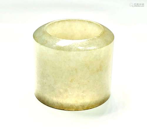 Chinese Icy Translucent Jadeite Thumb Ring