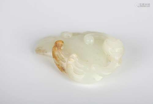 Chinese Carved Jade Figure of Bird