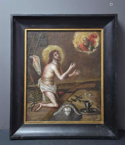 La résurrection du christ, école flamande, XVIIème siècle. H...