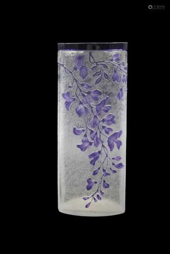 Vase art nouveau en cristal du Val Saint Lambert., Ht : 25 c...