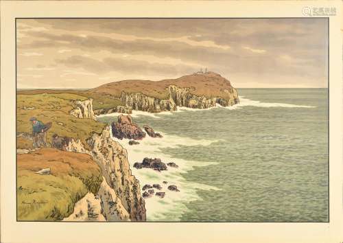 HENRI RIVIERE (1864-1951) La Mer ou Le Cap. 1908. Planche n°...