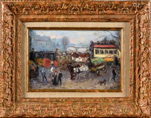 ÉMILE OTHON FRIESZ (1879-1949) L’Omnibus Paris le Pont-Neuf ...