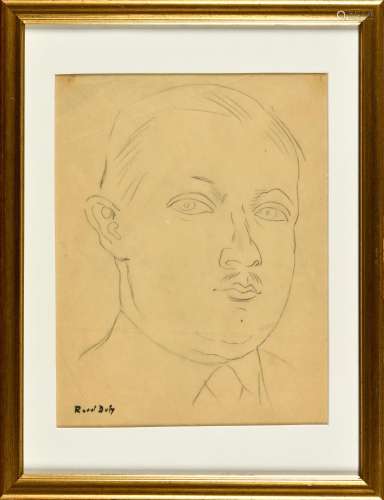RAOUL DUFY (1877-1953) Portrait d'homme Mine de plomb s...