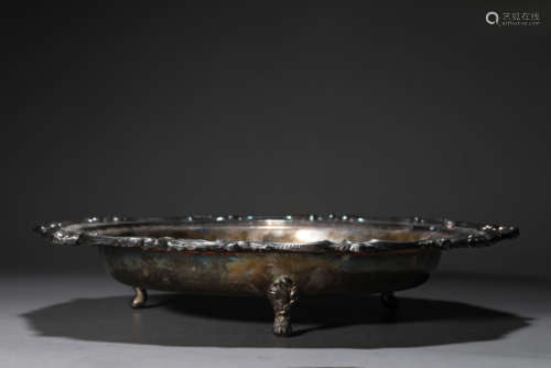 A Silver Made Fruits Plate