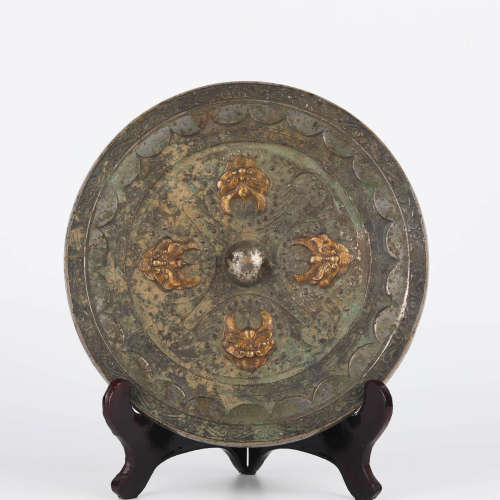 A Bronze Circular Mirror