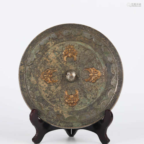A Bronze Circular Mirror