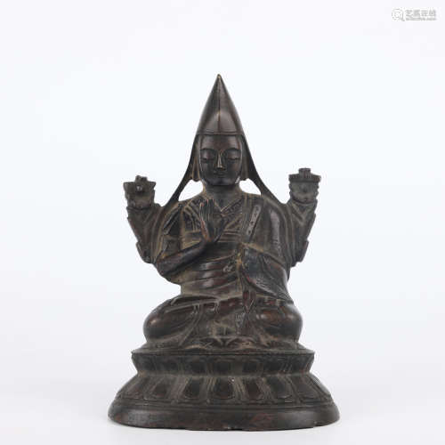 A Bronze Figure of Tsong-Kha-Pa