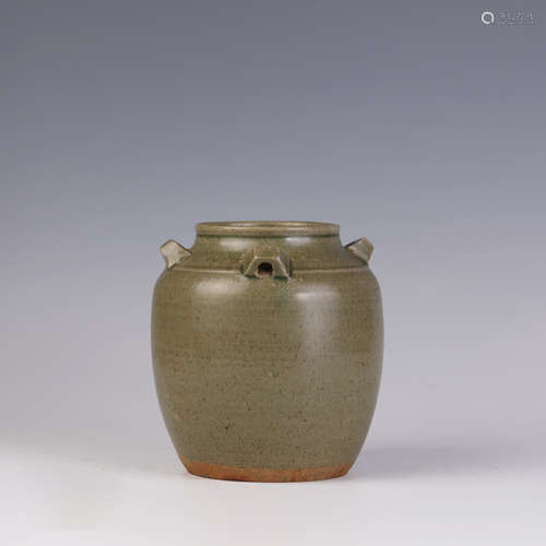 A Four-Hooked Celadon Jar