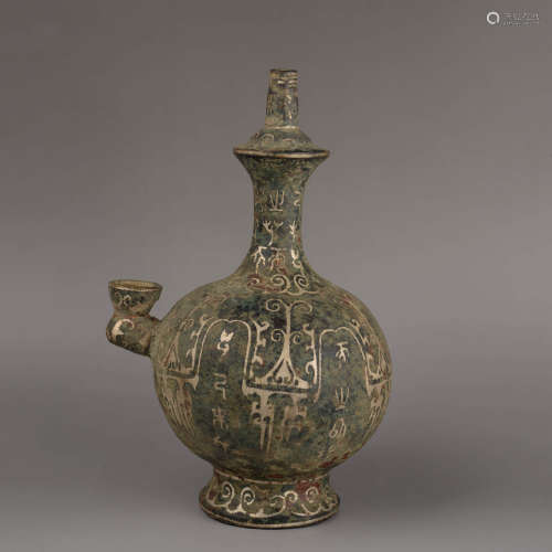 A Silver Coating Bronze Vase
