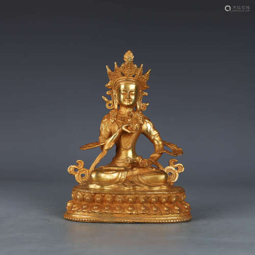 A Gilt Bronze Figure of Vajradhara