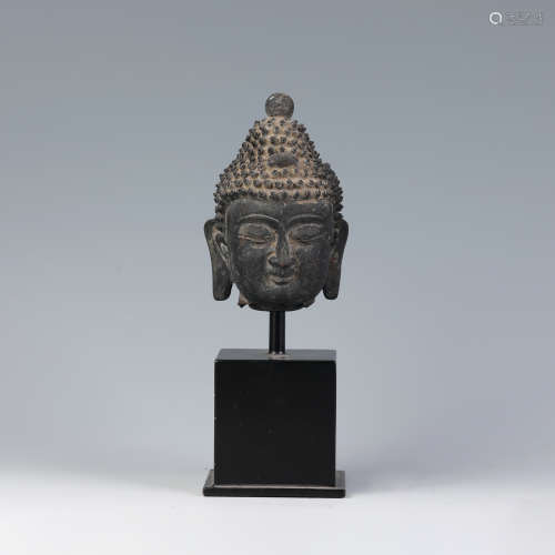 A Bronze Head of Shakyamuni