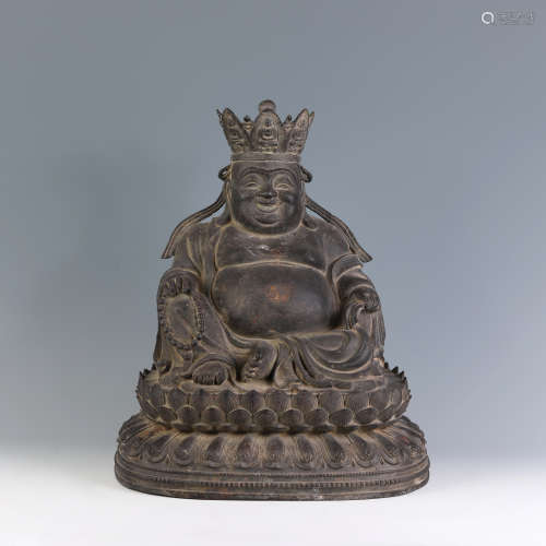 A Bronze Figure of Seated Maitreya