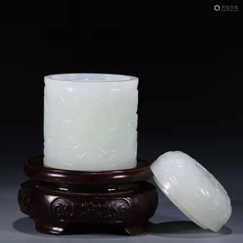 Hetian Yushan water figure incense cone