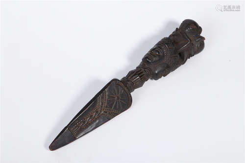 A Wooden Implement Vajra 