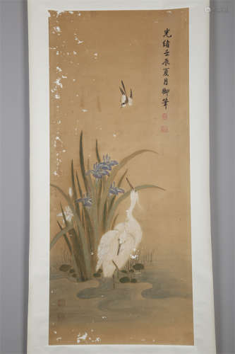 A Flowers Painting by Empress Ci Xi.