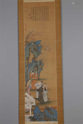 A Character Scene Painting by Tang Yin.