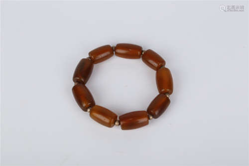 A Bracelet of Agate Beads, Qing Dyn.