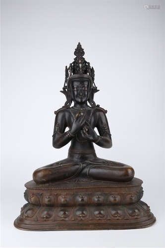 A Copper Ladakh Buddha Statue