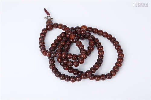 A String of Eyeleted Bodhi Buddha Beads