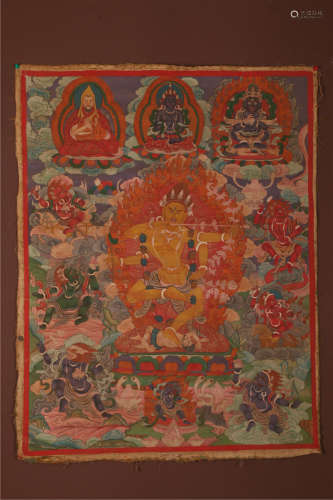 A Dakini Buddha Thangka.