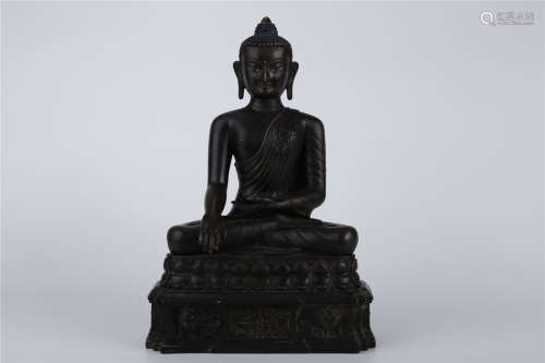A Bronze Sakyamuni Buddha Statue