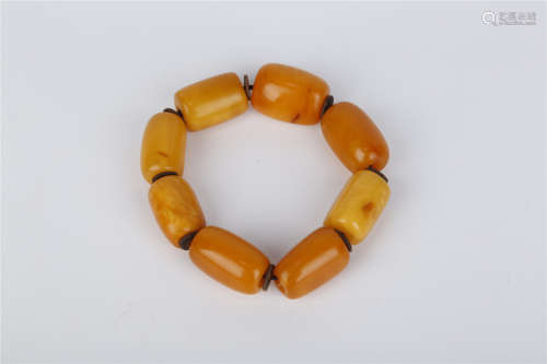 A Bracelet of Waxed Beads, Qing Dyn.