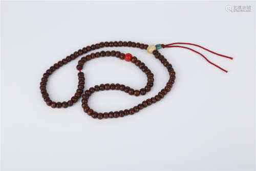 A String of Eyeleted Bodhi Buddha Beads