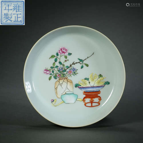 Qing Dynasty,Famille Rose Plate