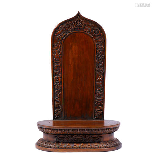 Qing Dynasty,Yellow Pear Buddha Pedestal